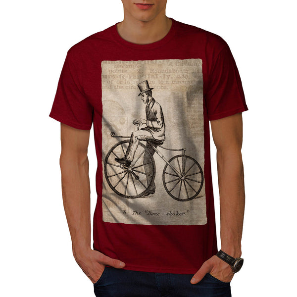 Man On Bicycle Mens T-Shirt