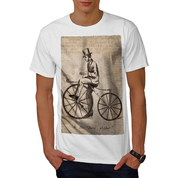 Man On Bicycle Mens T-Shirt