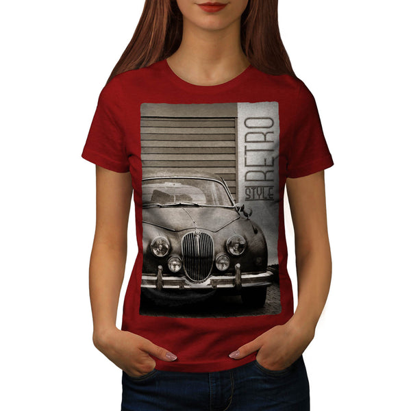 Retro Style Cool Car Womens T-Shirt