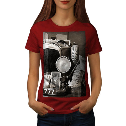 Old Retro Car Womens T-Shirt