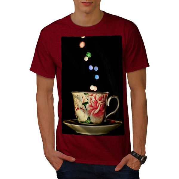 Tea Time Flower Cup Mens T-Shirt