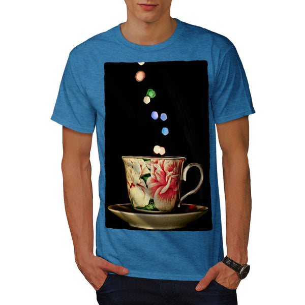 Tea Time Flower Cup Mens T-Shirt