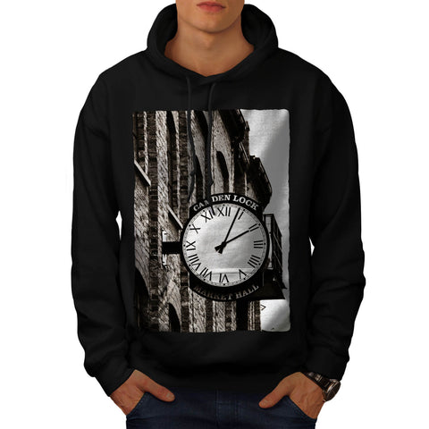 Vintage City Clock Mens Hoodie