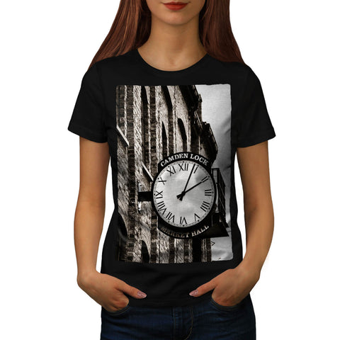 Vintage City Clock Womens T-Shirt
