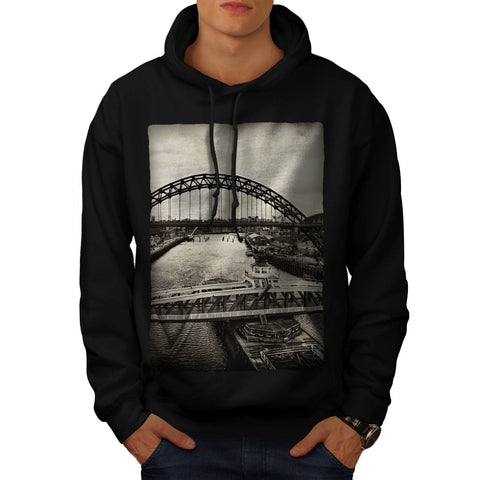 Retro City Bridge Mens Hoodie