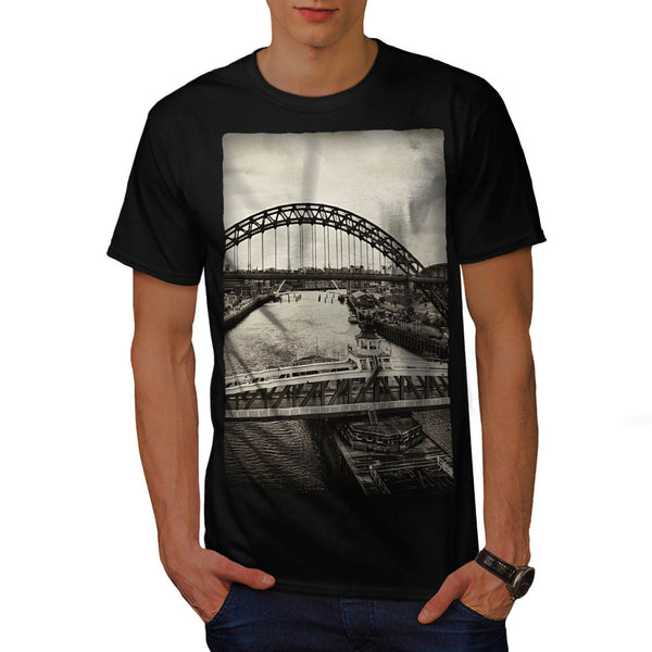 Retro City Bridge Mens T-Shirt