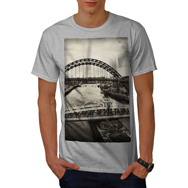 Retro City Bridge Mens T-Shirt