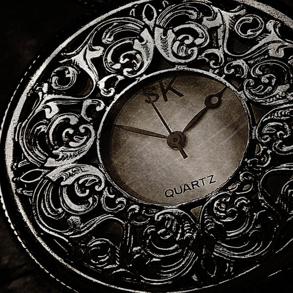 Old Retro Clock Mens Hoodie