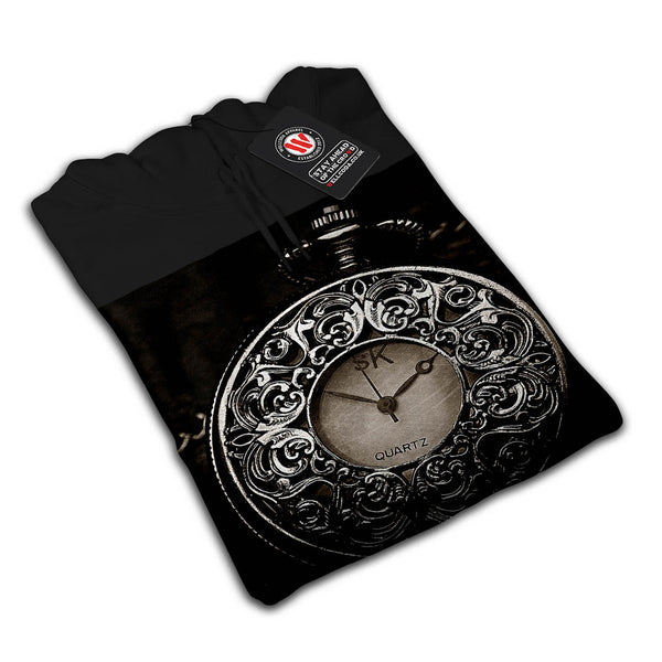 Old Retro Clock Mens Hoodie