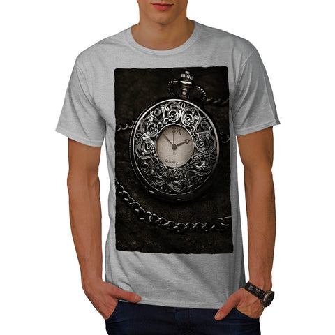 Old Retro Clock Mens T-Shirt