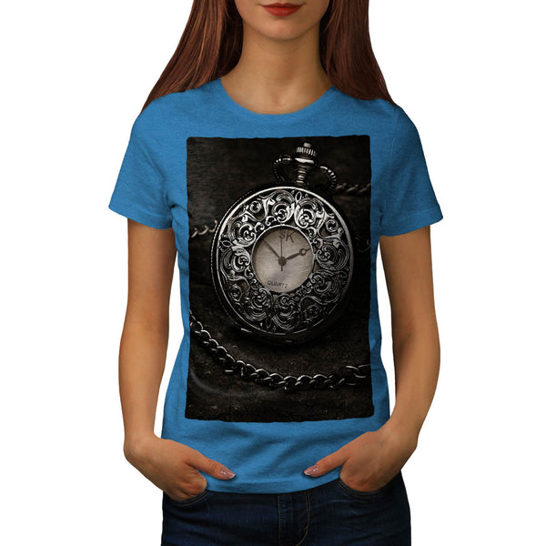 Old Retro Clock Womens T-Shirt