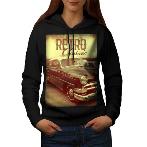 Retro Classic Ride Womens Hoodie