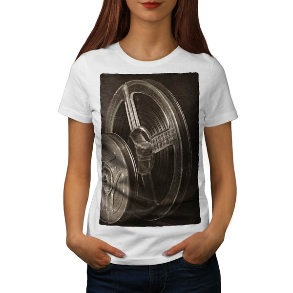 Motion Picture Reel Womens T-Shirt