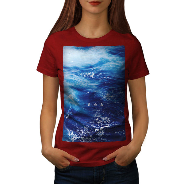 Beautiful Blue Sea Womens T-Shirt