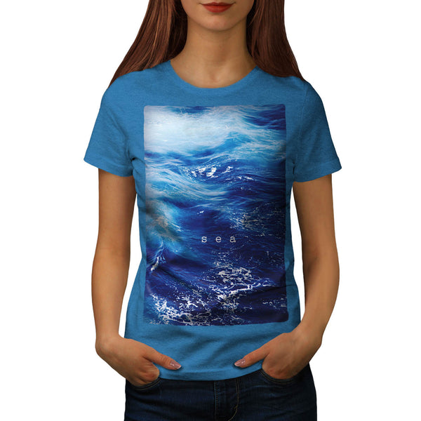 Beautiful Blue Sea Womens T-Shirt