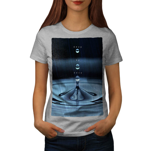Fresh Rain Drops Womens T-Shirt