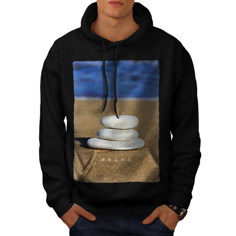 Relax Sandy Beach Mens Hoodie