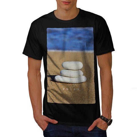 Relax Sandy Beach Mens T-Shirt
