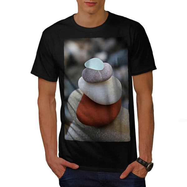 Colorful Sea Rocks Mens T-Shirt