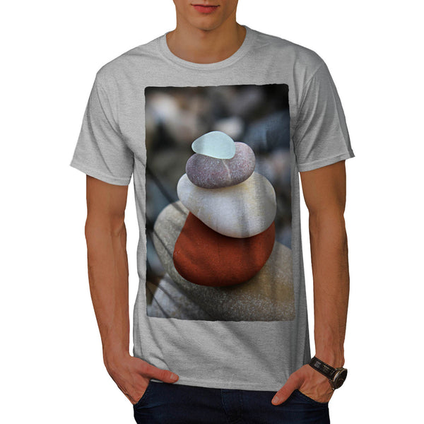 Colorful Sea Rocks Mens T-Shirt