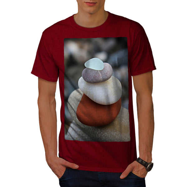 Colorful Sea Rocks Mens T-Shirt
