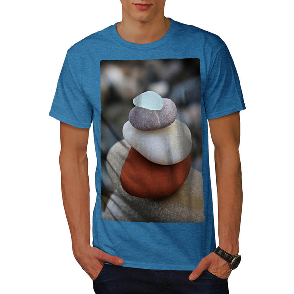 Colorful Sea Rocks Mens T-Shirt