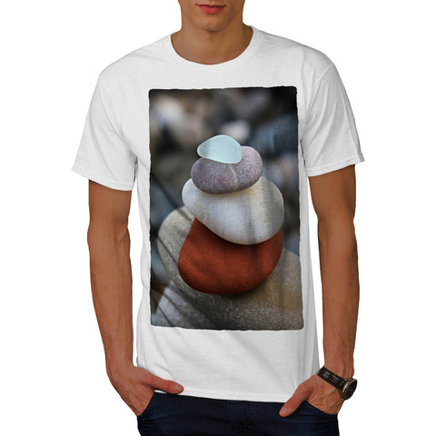 Colorful Sea Rocks Mens T-Shirt
