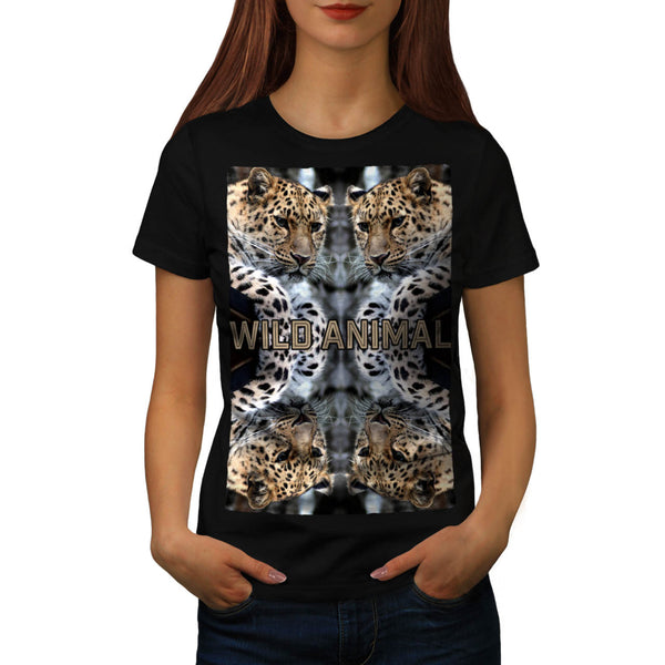 Wild Animal Collage Womens T-Shirt