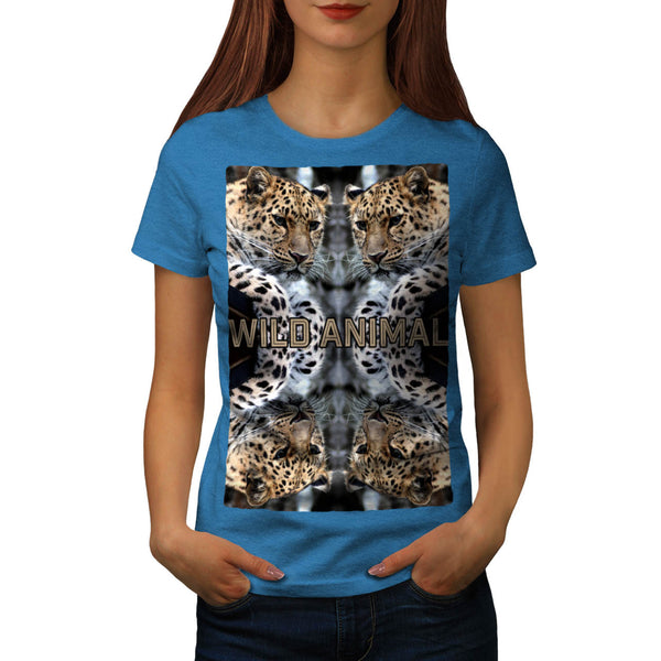 Wild Animal Collage Womens T-Shirt
