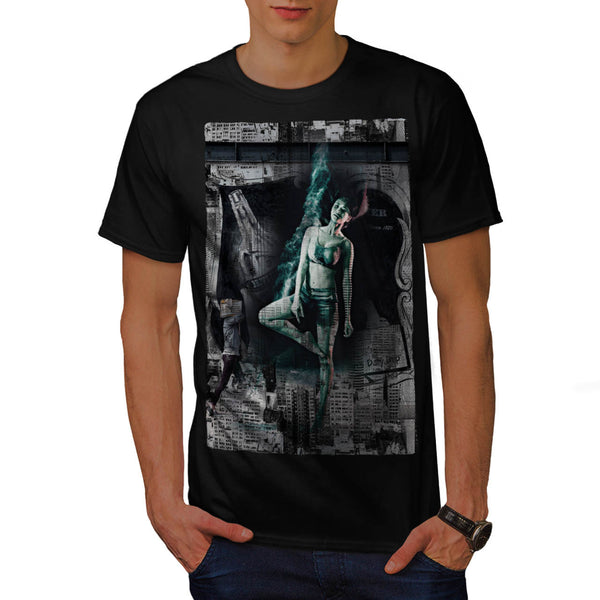 Downtown Girl City Life Mens T-Shirt