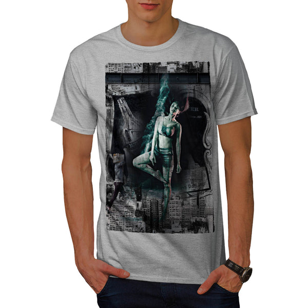 Downtown Girl City Life Mens T-Shirt