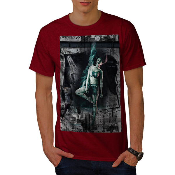 Downtown Girl City Life Mens T-Shirt