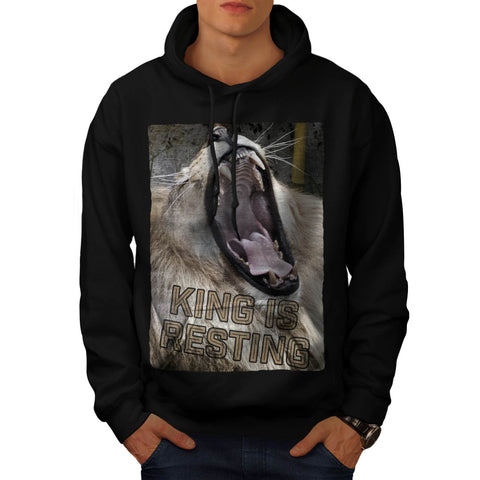 Jungle King Is Resting Mens Hoodie