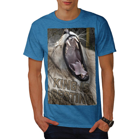 Jungle King Is Resting Mens T-Shirt