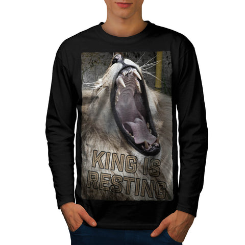 Jungle King Is Resting Mens Long Sleeve T-Shirt