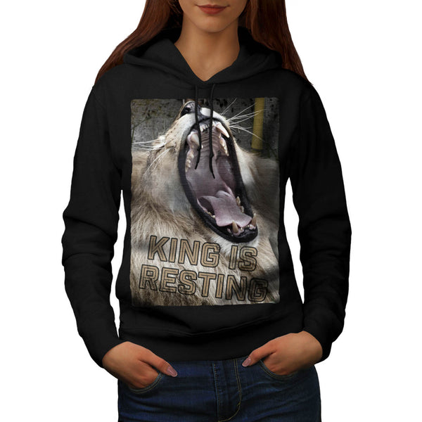 Jungle King Is Resting Womens Hoodie