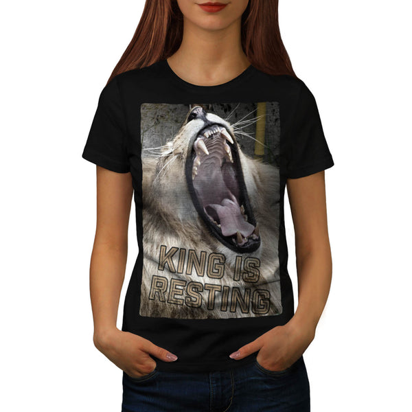 Jungle King Is Resting Womens T-Shirt