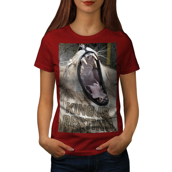 Jungle King Is Resting Womens T-Shirt