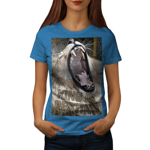 Jungle King Is Resting Womens T-Shirt