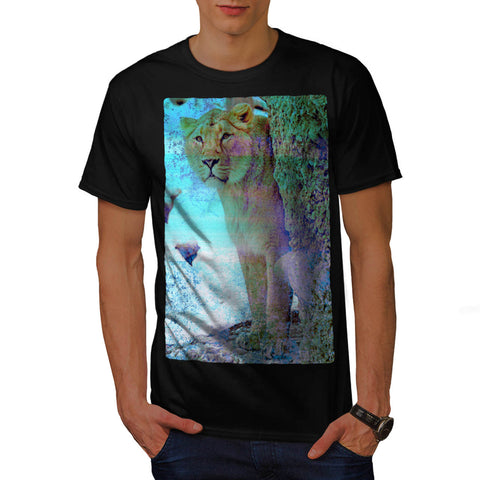 Jungle Cat Queen Look Mens T-Shirt