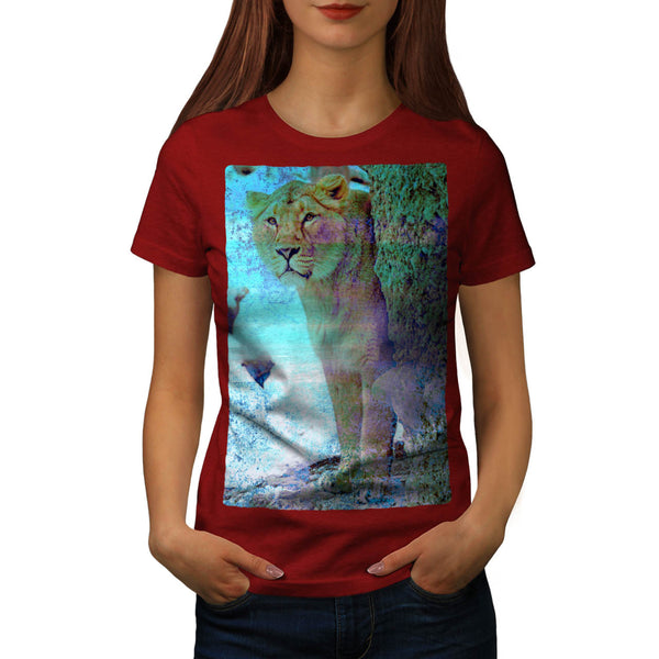 Jungle Cat Queen Look Womens T-Shirt