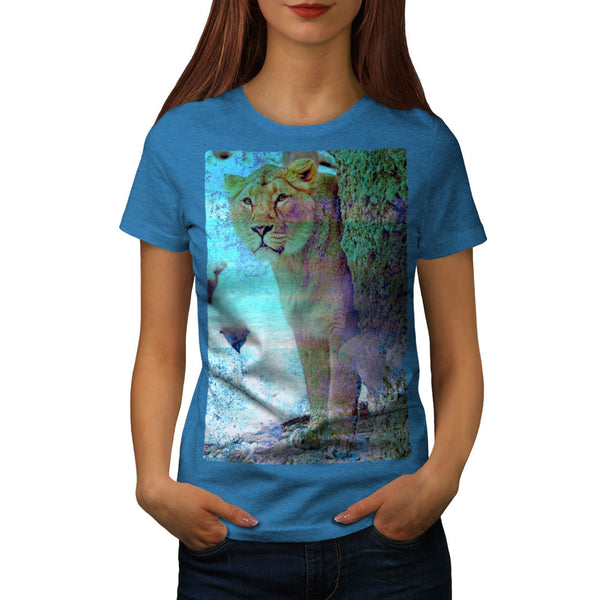 Jungle Cat Queen Look Womens T-Shirt