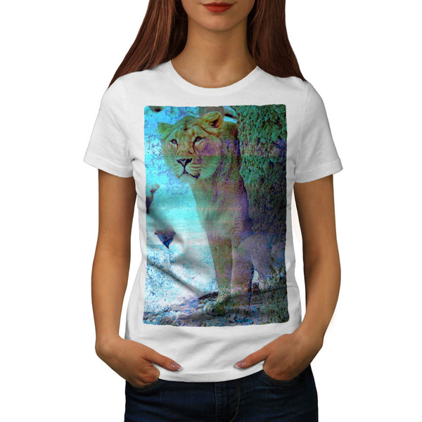 Jungle Cat Queen Look Womens T-Shirt