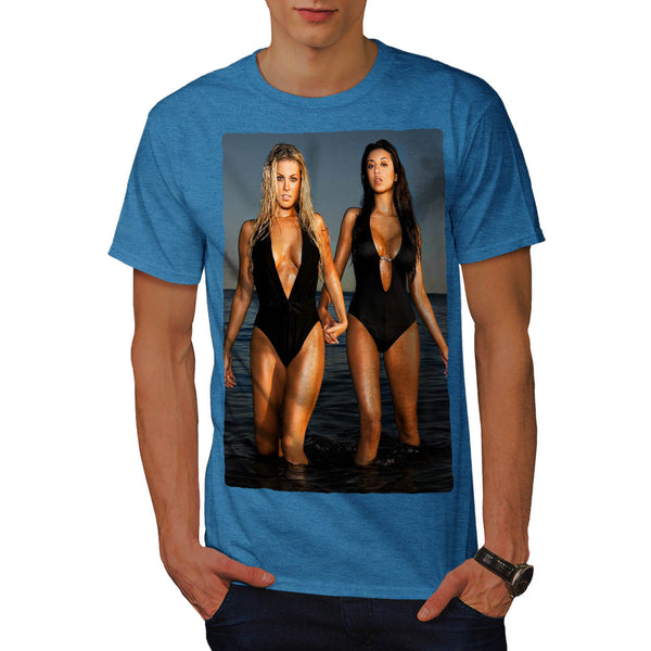 Sexy Teen Girls Mens T-Shirt