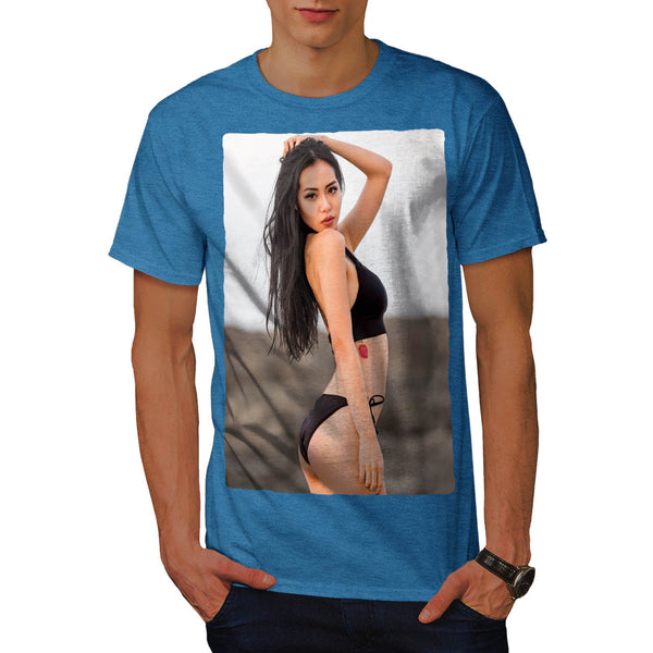 Sexy Asian Girl Body Mens T-Shirt