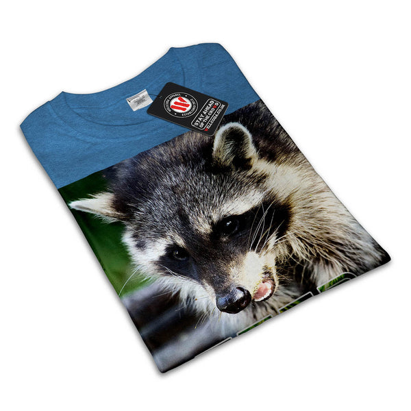 Raccoon Feed Me Funny Womens T-Shirt