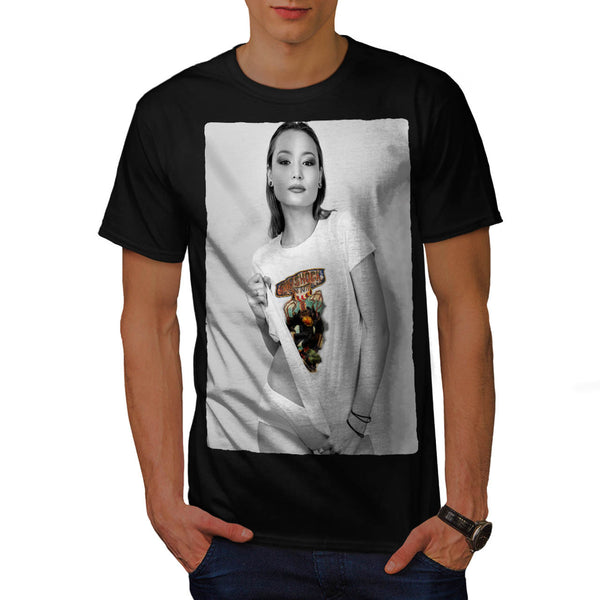 Lovely Asian Girl Mens T-Shirt