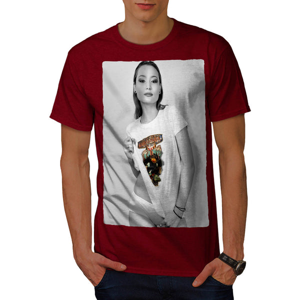 Lovely Asian Girl Mens T-Shirt