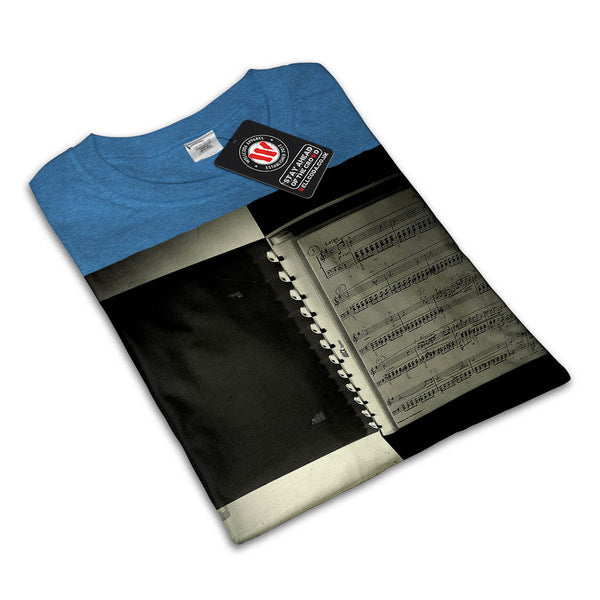 Man Plays Piano Womens T-Shirt