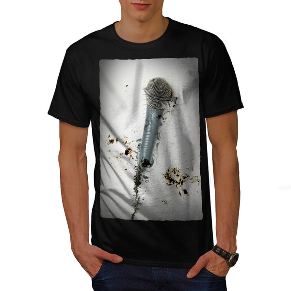 Microphone Art Mens T-Shirt